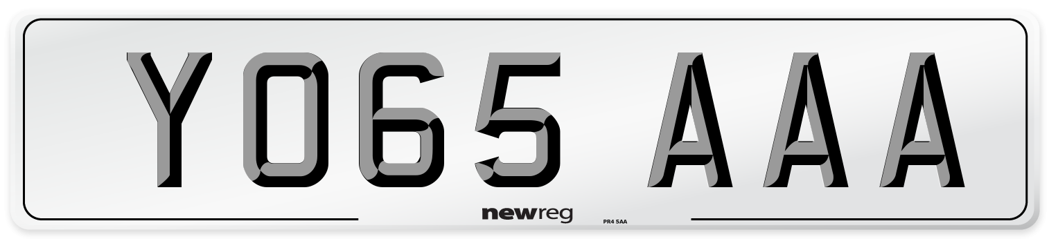 YO65 AAA Number Plate from New Reg